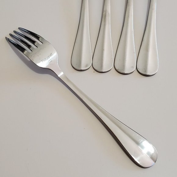 Pfaltzgraff Courtland Salad Fork set of 5 stainless 6 3/4" - Picture 6 of 7